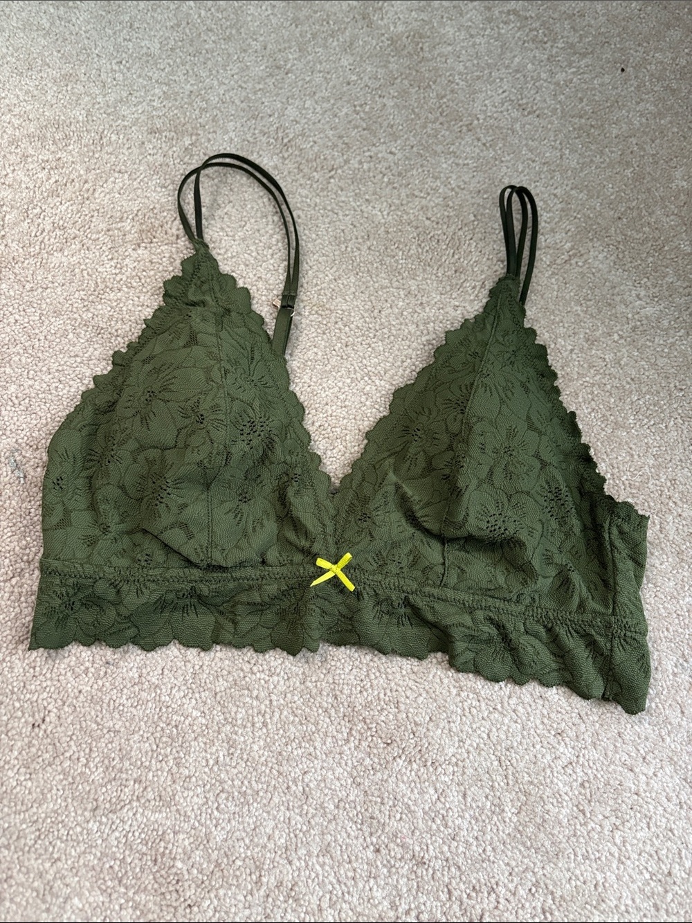 Aerie Show Off Long Line Lace Bralette Mediyn